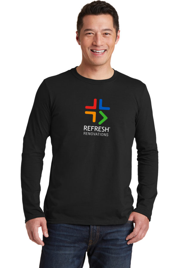 Gildan Softstyle® Long Sleeve T-Shirt with Full Chest Logo